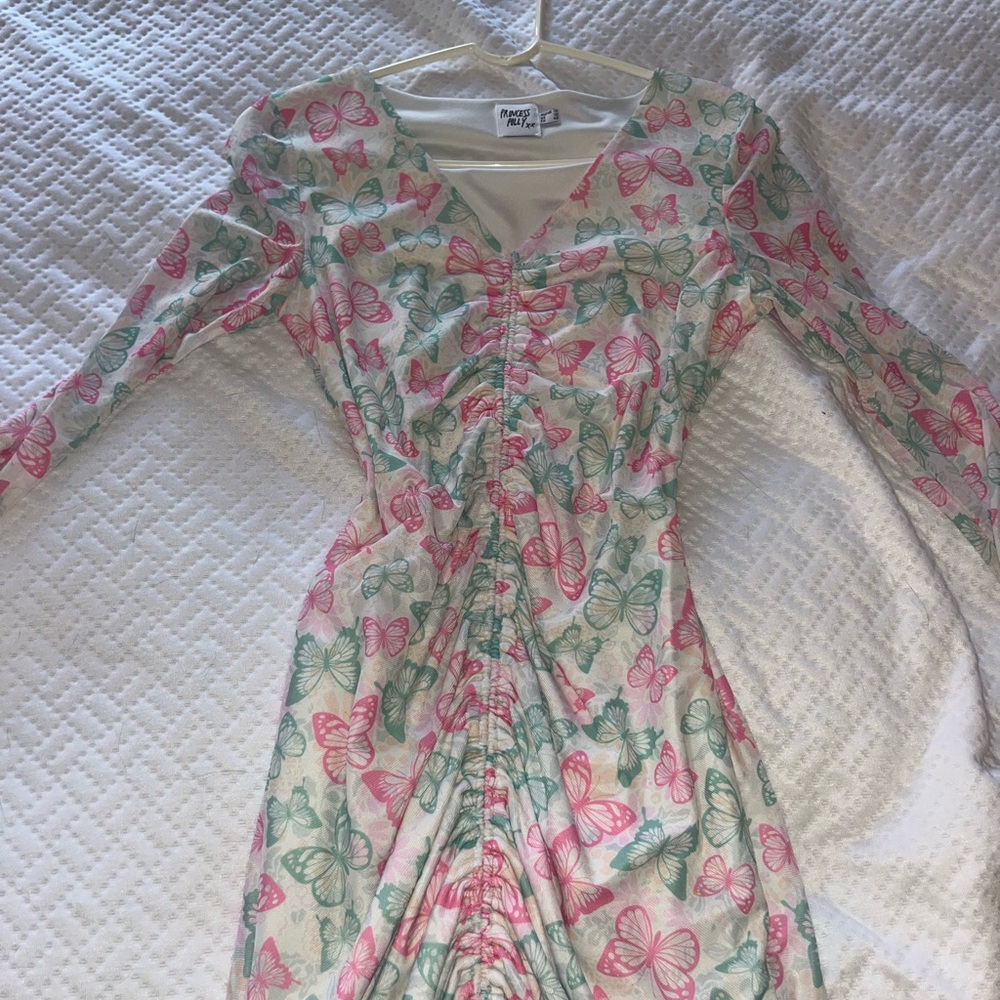 PRINCESS POLLY BUTTERFLY MINI DRESS